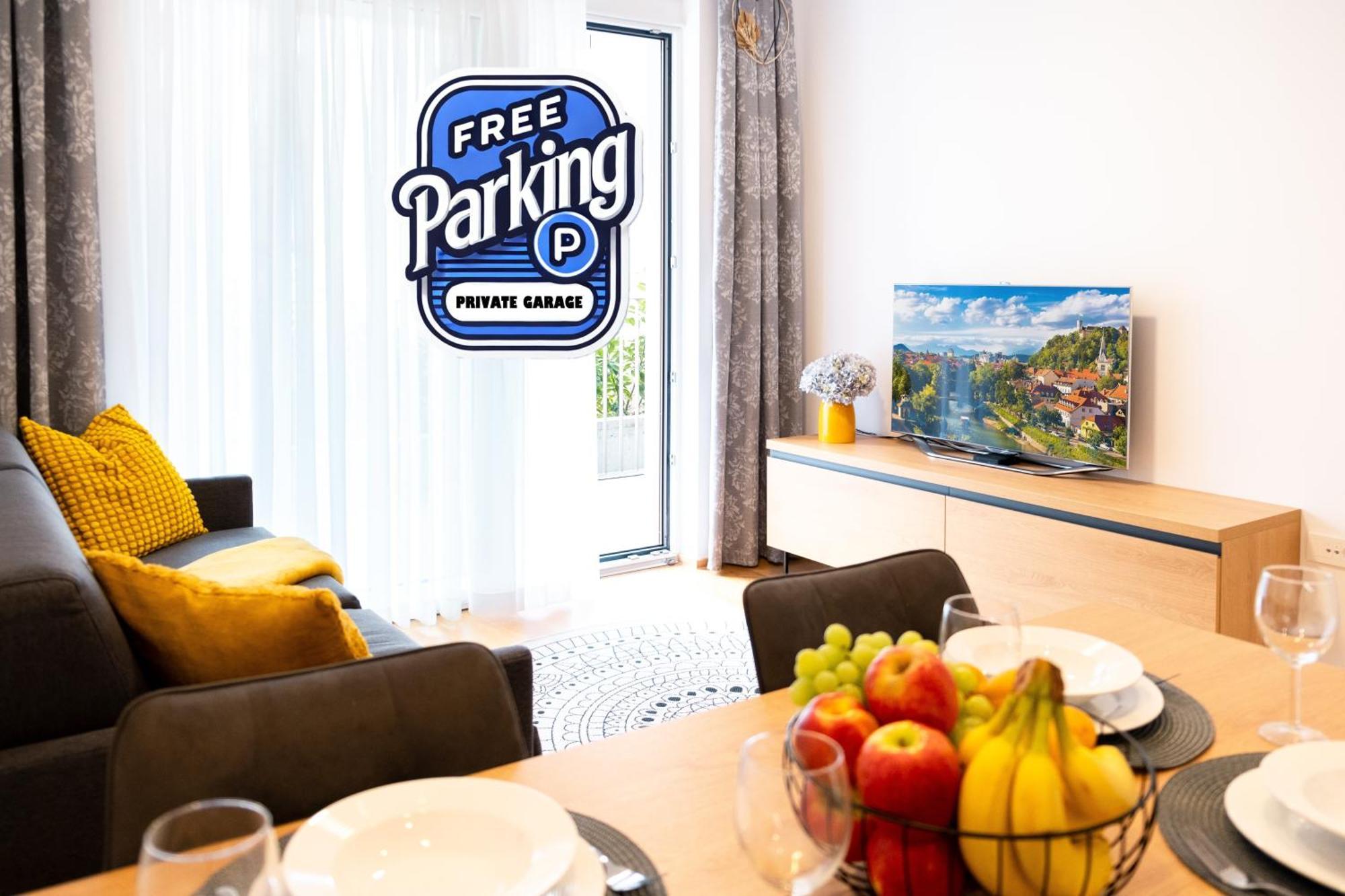 Masarykova Residence - Modern 1-Bedroom In City Center & Free Parking Lublana Zewnętrze zdjęcie